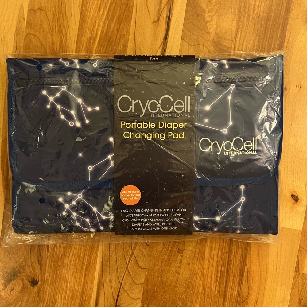 New Never opened portable diaper changing mat constellation design